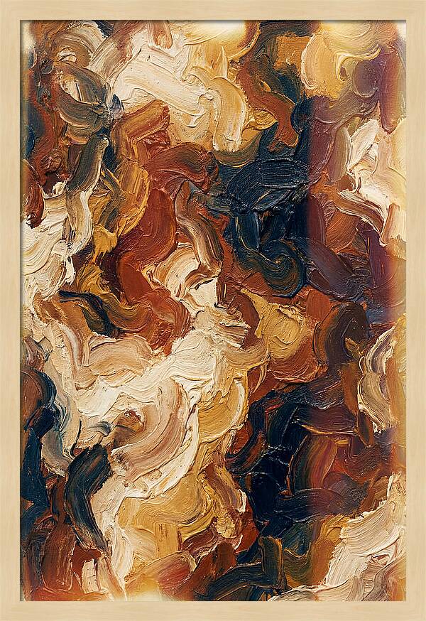 Experimental Brushstrokes In Earth Tones