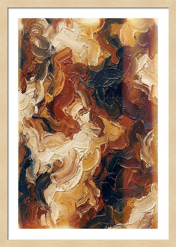 Experimental Brushstrokes In Earth Tones