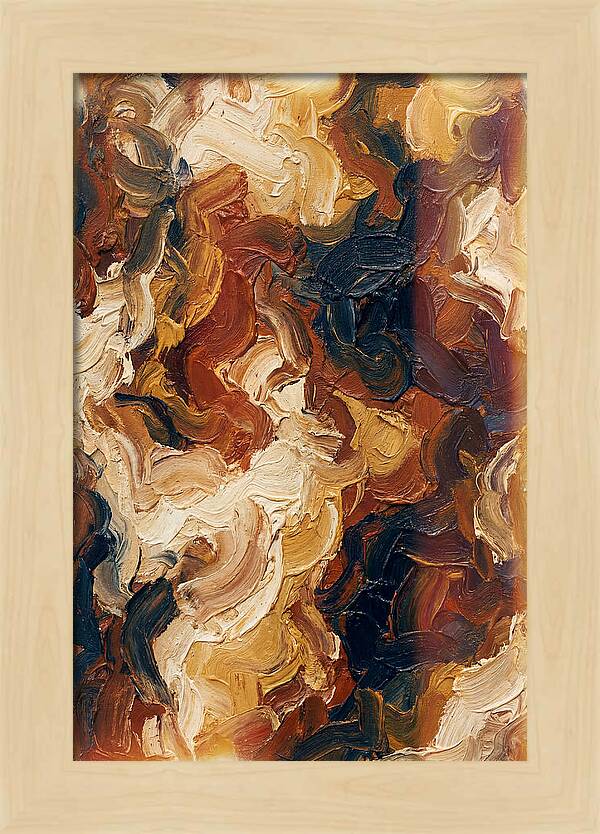 Experimental Brushstrokes In Earth Tones