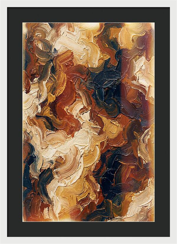 Experimental Brushstrokes In Earth Tones