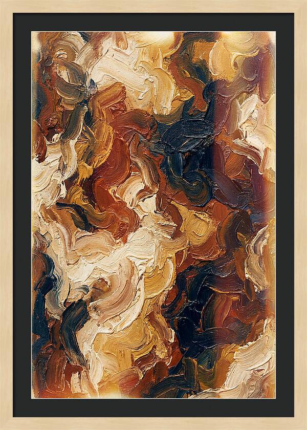 Experimental Brushstrokes In Earth Tones