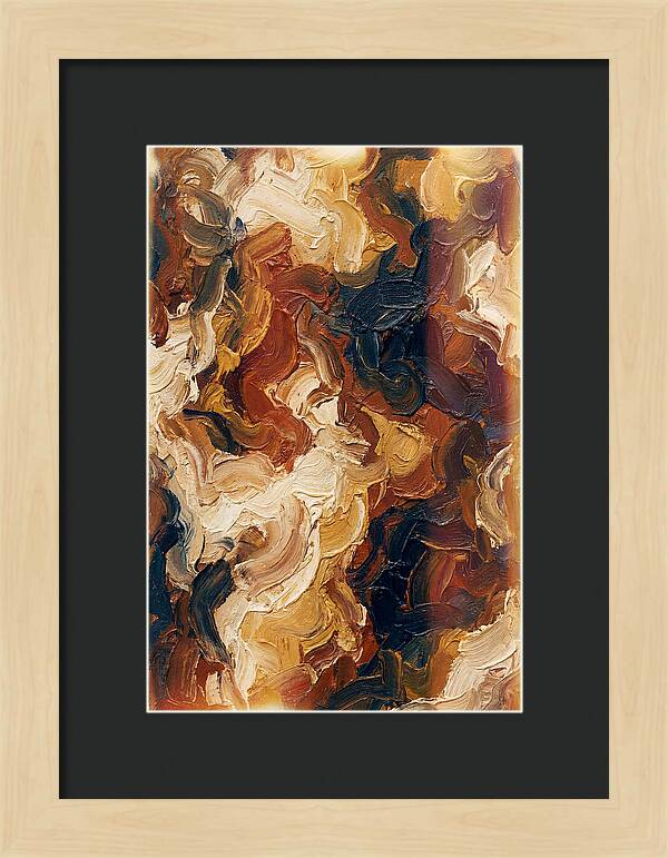 Experimental Brushstrokes In Earth Tones