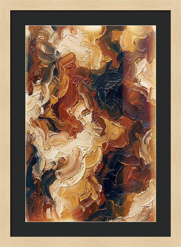 Experimental Brushstrokes In Earth Tones