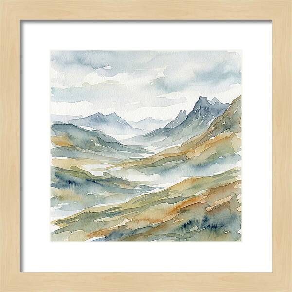 Exploration Landscape Watercolor