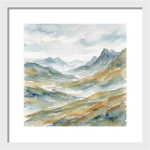 Exploration Landscape Watercolor