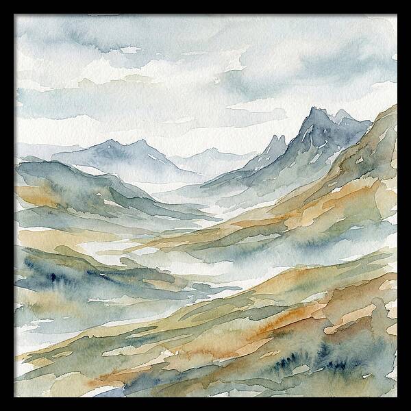 Exploration Landscape Watercolor