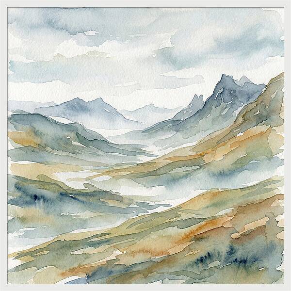 Exploration Landscape Watercolor
