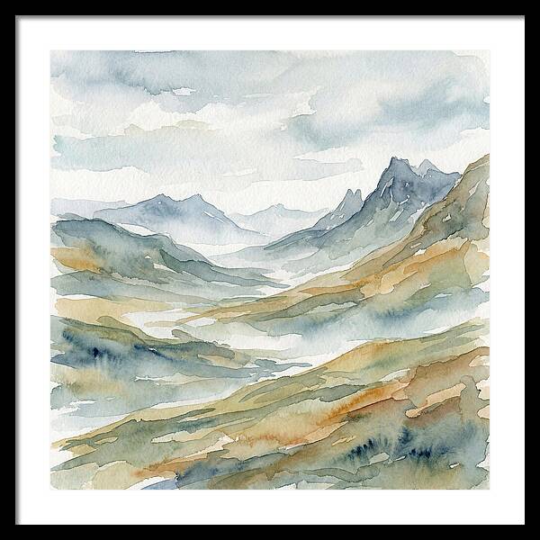 Exploration Landscape Watercolor