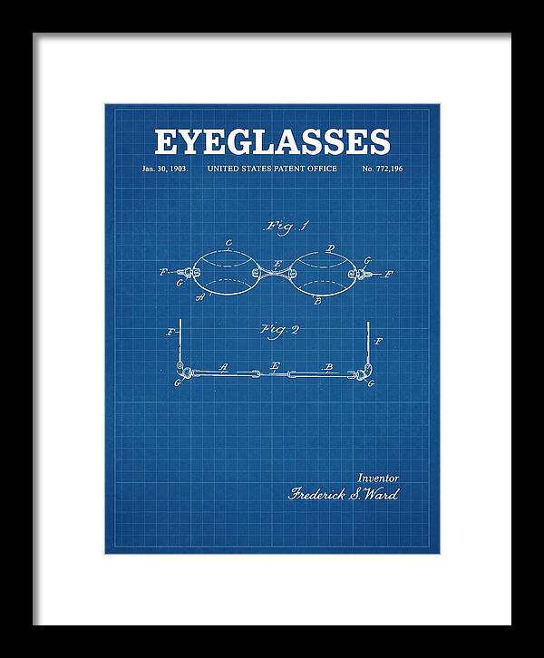 Eyeglasses Blueprint Patent Us772196a