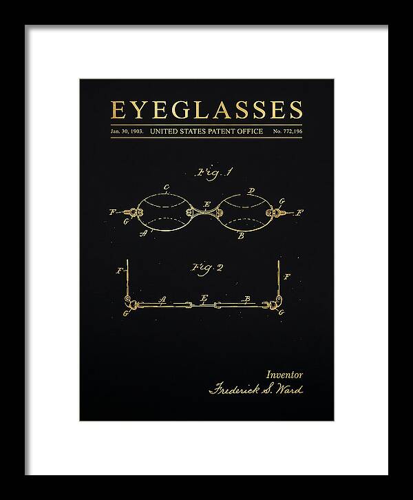 Eyeglasses Gold Patent Us772196a