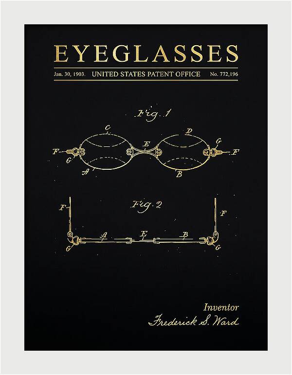 Eyeglasses Gold Patent Us772196a