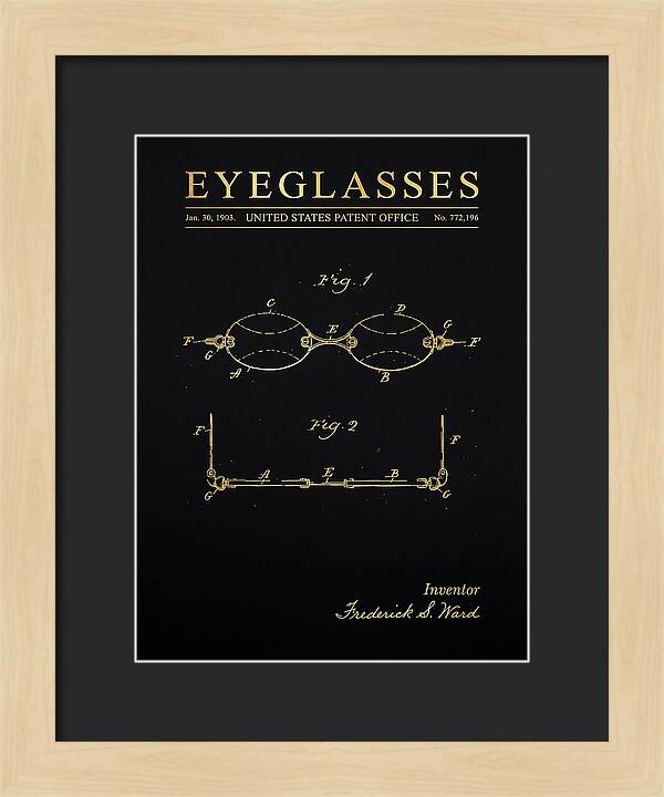 Eyeglasses Gold Patent Us772196a