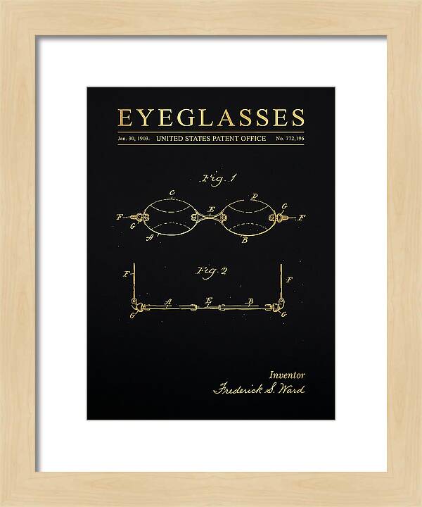 Eyeglasses Gold Patent Us772196a