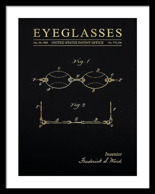 Eyeglasses Gold Patent Us772196a