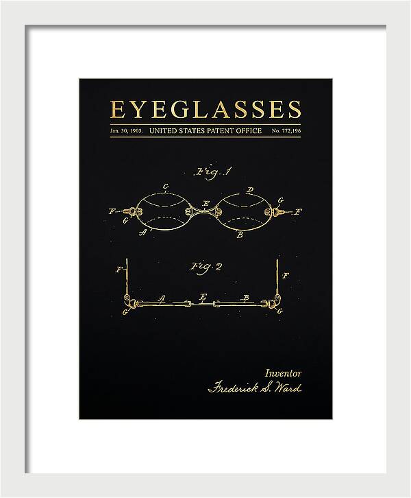 Eyeglasses Gold Patent Us772196a
