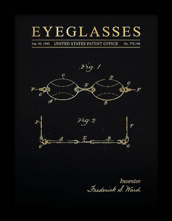 Eyeglasses Gold Patent Us772196a