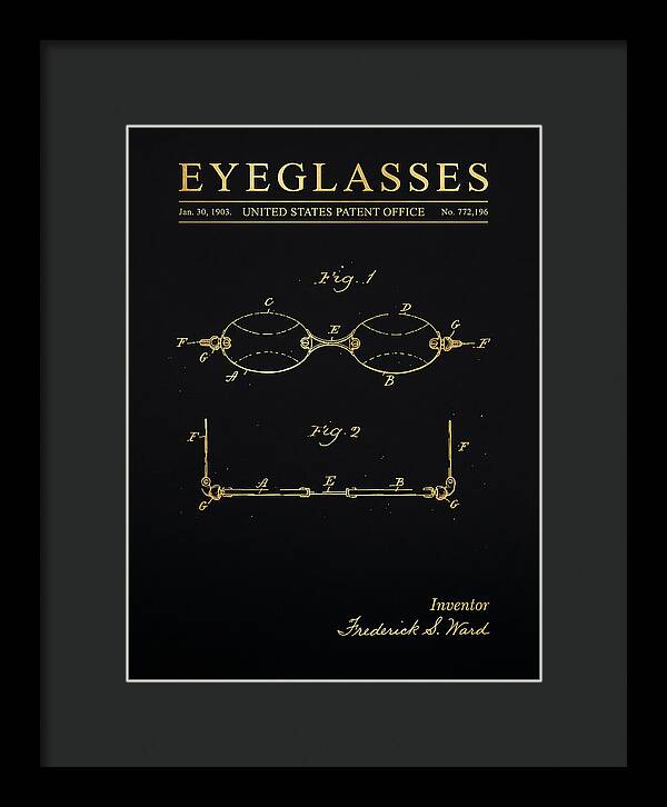 Eyeglasses Gold Patent Us772196a