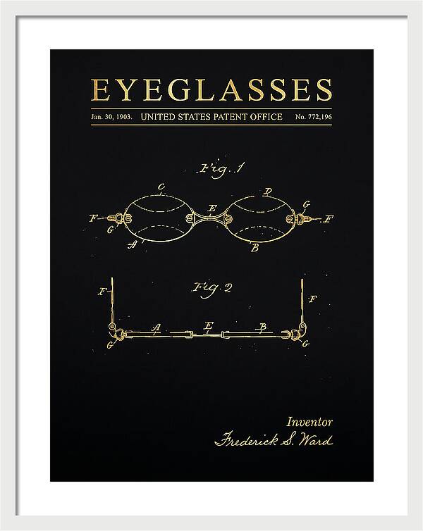 Eyeglasses Gold Patent Us772196a