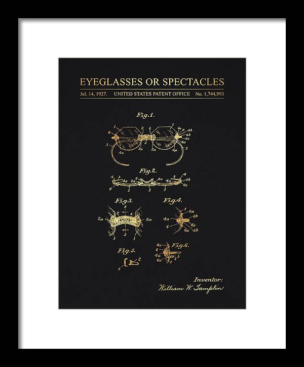 Eyeglasses Or Spectacles Gold Patent Us1744993a