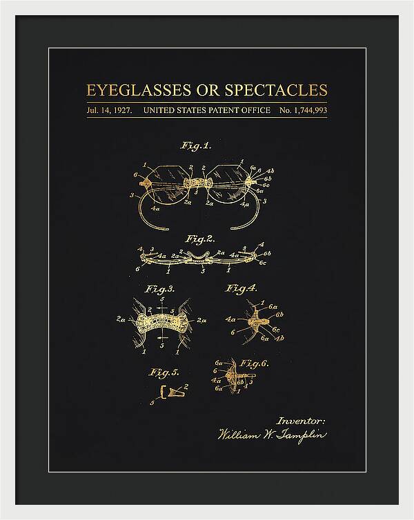 Eyeglasses Or Spectacles Gold Patent Us1744993a