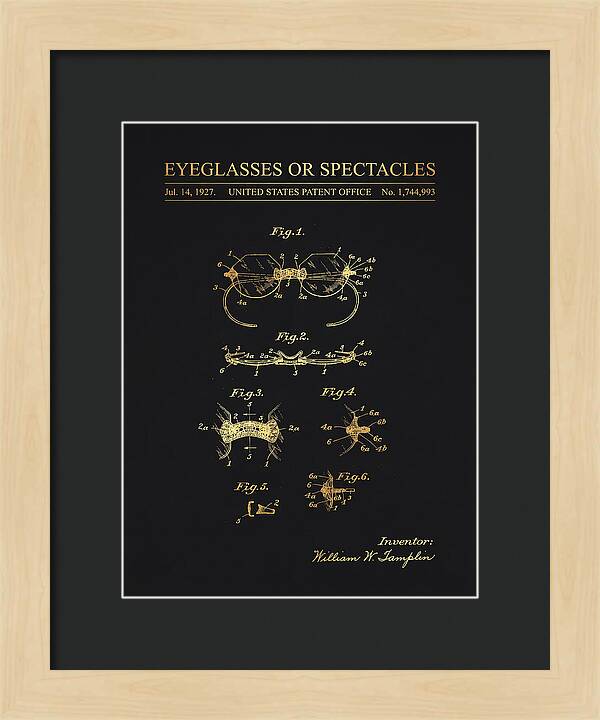 Eyeglasses Or Spectacles Gold Patent Us1744993a