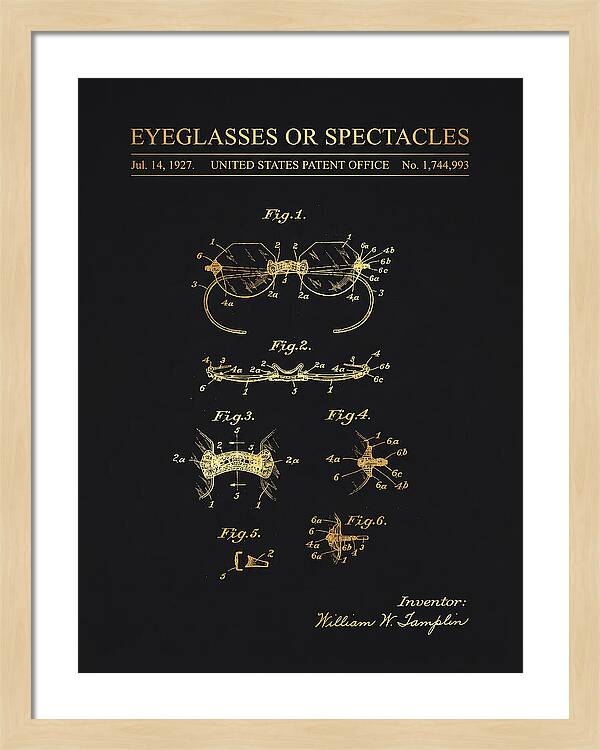 Eyeglasses Or Spectacles Gold Patent Us1744993a