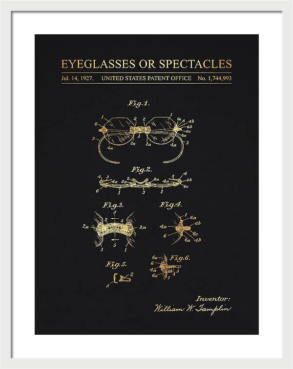 Eyeglasses Or Spectacles Gold Patent Us1744993a
