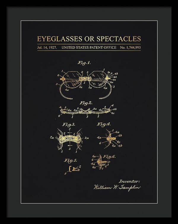 Eyeglasses Or Spectacles Gold Patent Us1744993a