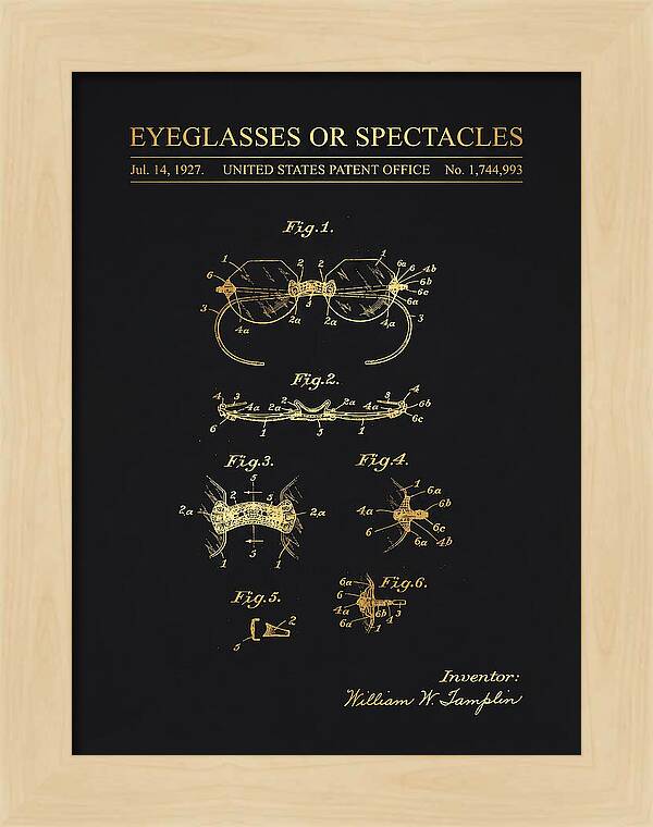 Eyeglasses Or Spectacles Gold Patent Us1744993a