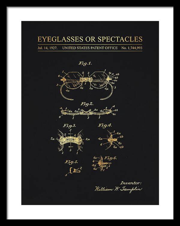 Eyeglasses Or Spectacles Gold Patent Us1744993a
