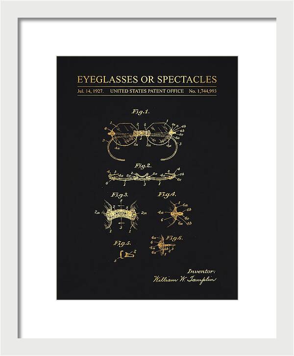 Eyeglasses Or Spectacles Gold Patent Us1744993a