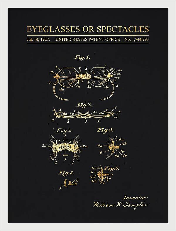 Eyeglasses Or Spectacles Gold Patent Us1744993a