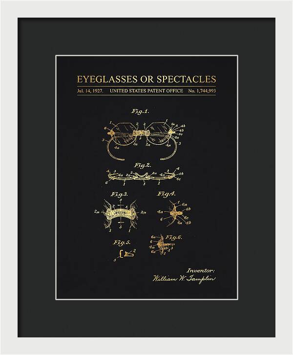 Eyeglasses Or Spectacles Gold Patent Us1744993a