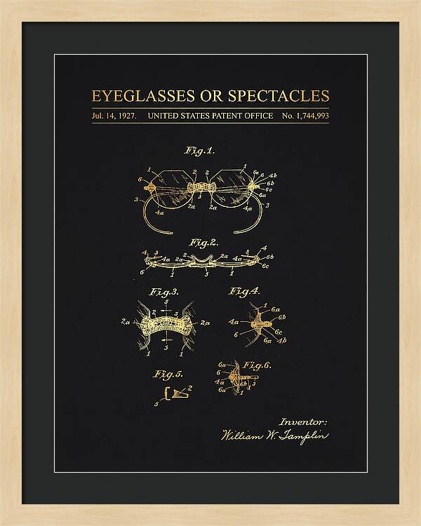 Eyeglasses Or Spectacles Gold Patent Us1744993a