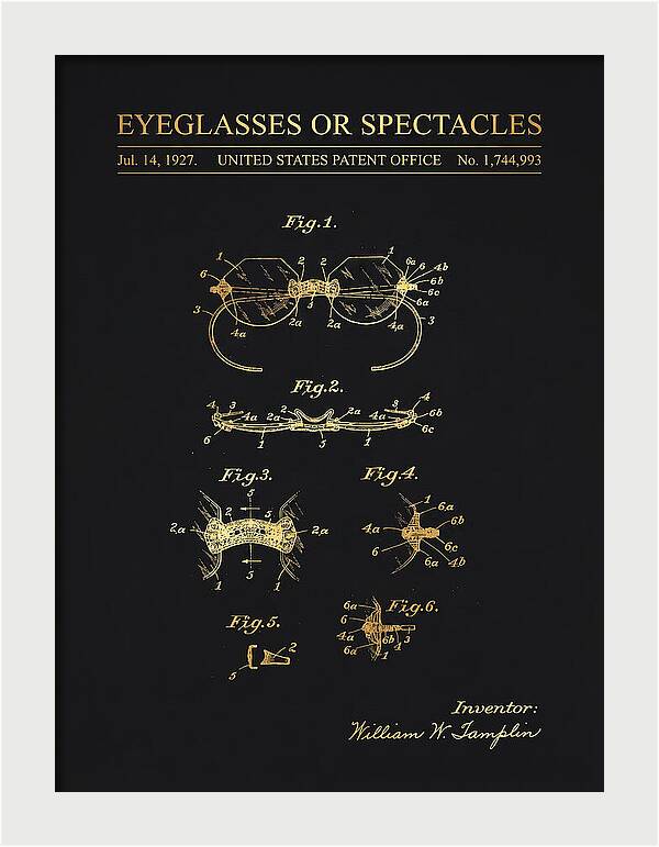 Eyeglasses Or Spectacles Gold Patent Us1744993a