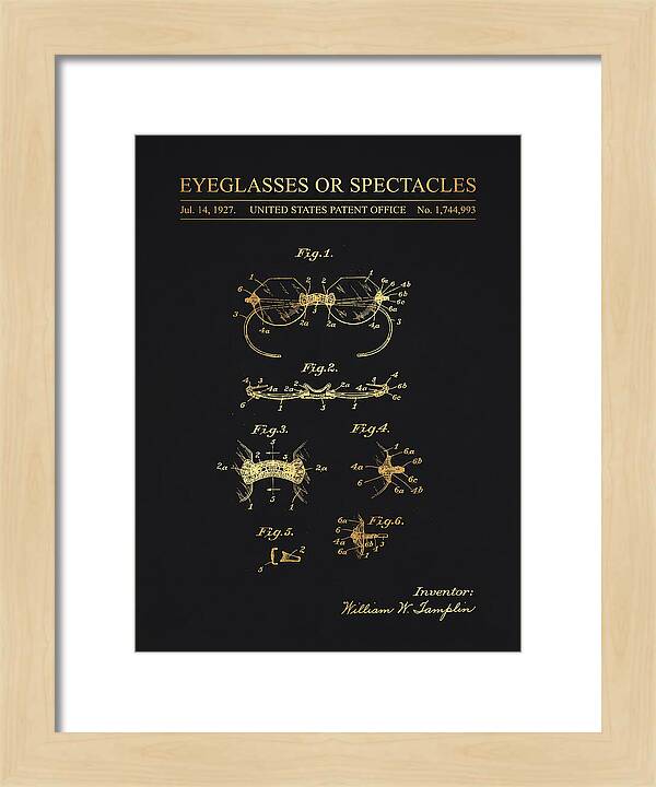 Eyeglasses Or Spectacles Gold Patent Us1744993a