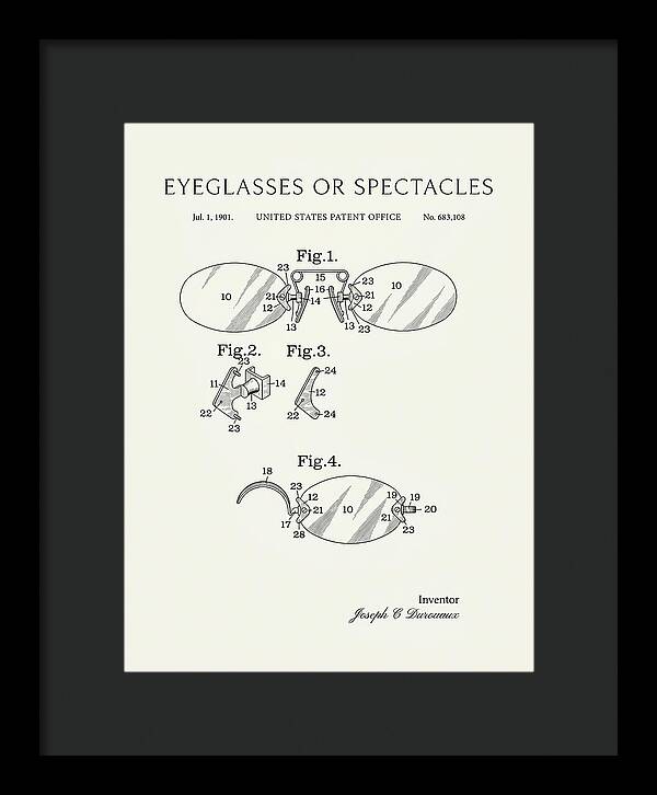 Eyeglasses Or Spectacles Minimalist Patent Us683108a