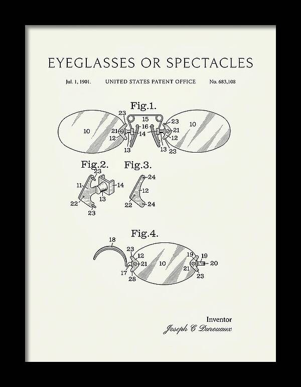 Eyeglasses Or Spectacles Minimalist Patent Us683108a