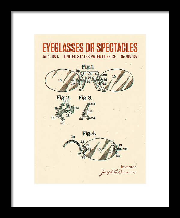Eyeglasses Or Spectacles Retro Patent Us683108a