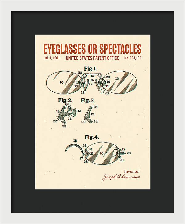 Eyeglasses Or Spectacles Retro Patent Us683108a