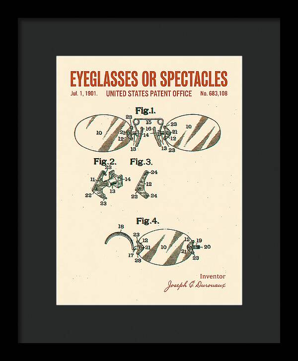 Eyeglasses Or Spectacles Retro Patent Us683108a