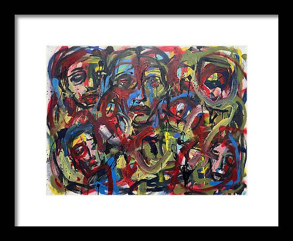 Faces In Colorful Chaos