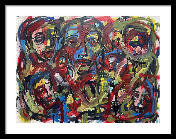 Faces In Colorful Chaos