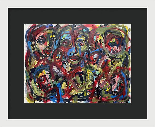 Faces In Colorful Chaos