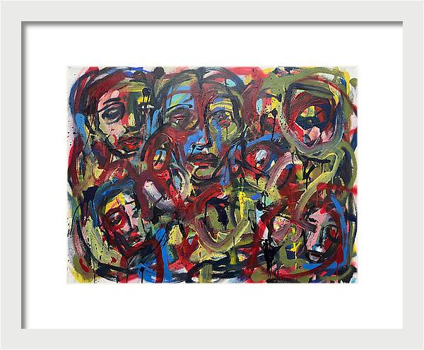 Faces In Colorful Chaos
