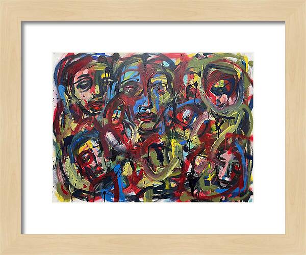 Faces In Colorful Chaos