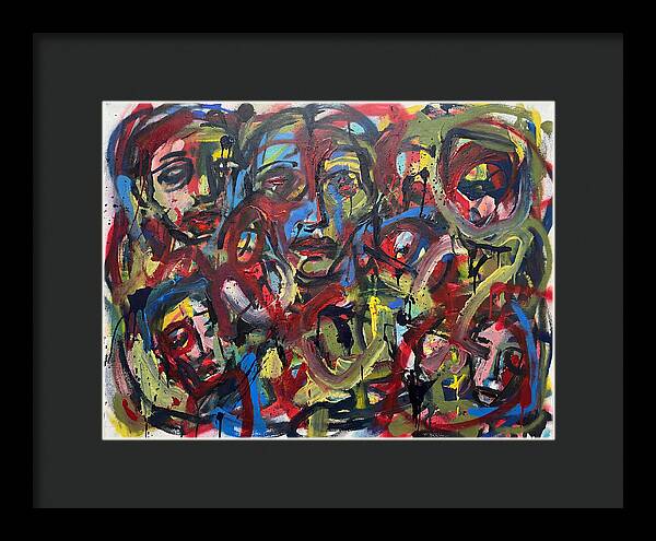 Faces In Colorful Chaos