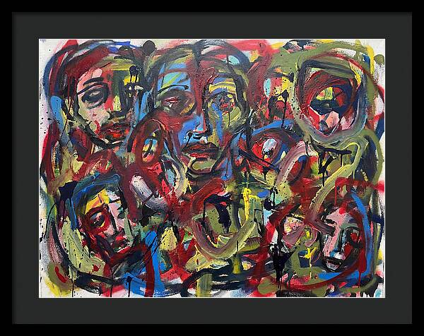 Faces In Colorful Chaos