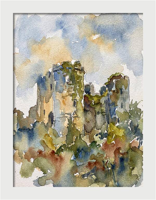 Faded Grandeur Of Castle Ruins