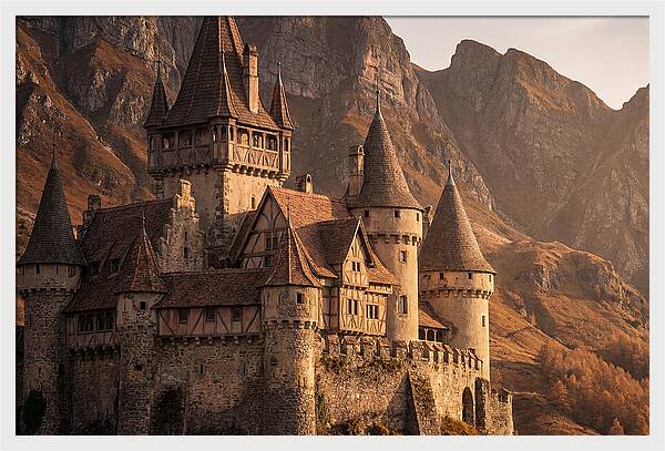 Fairy Tale Castle Among Mountains